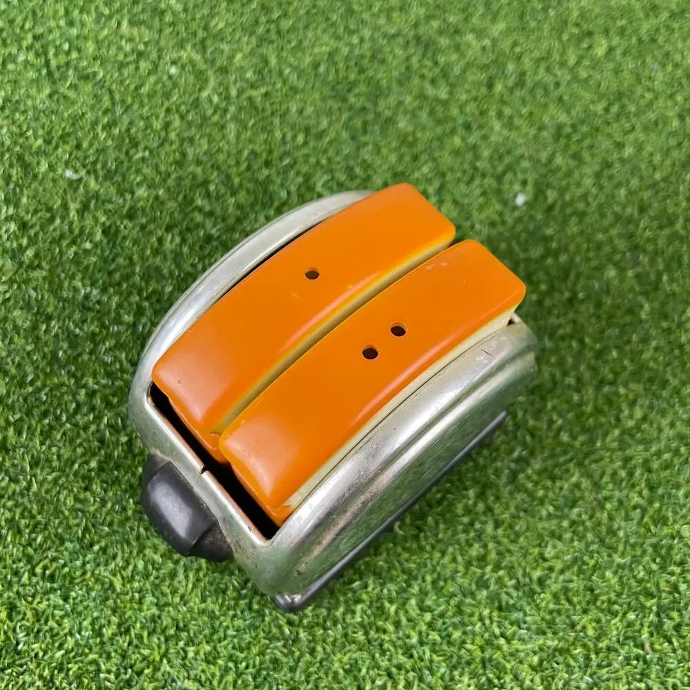 Vintage Retro Ceramic and Chrome-Plated Toaster Salt and Pepper Shaker Set